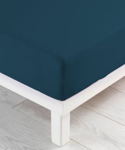 Drap housse jersey extensible - Bleu nuit