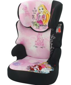 Rehausseur Enfant Befix Groupe 2/3 (15-36kg) - 4 Étoiles Adac - Princess DS First - Noir Rose