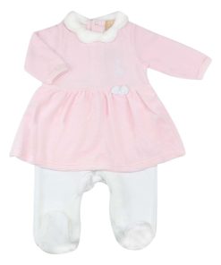 Pyjama robe bébé Trois Kilos Sept - Rose