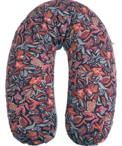 Candide - Coussin de maternité jersey floral/vert de gris - Gris Multicolore