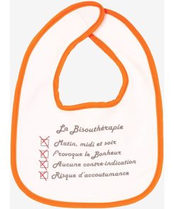 Bavoir bébé Kinousses - Orange