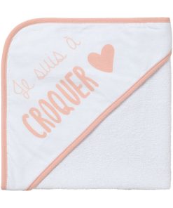Cape de bain 70x70 cm - A croquer - Rose