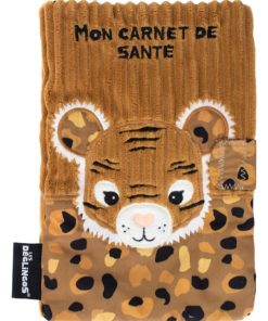 Protège carnet de santé Speculos le tigre - Marron