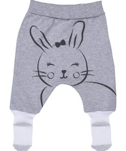 Pantalon bébé à pieds , LANA - Gris