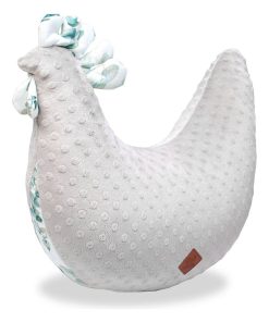 Coussin d'allaitement Poule, Eucalyptus - Gris