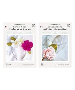 Coffret DIY papier - Mariage - 1 Serre-Tête floral + 1 Boutonnière - N/A