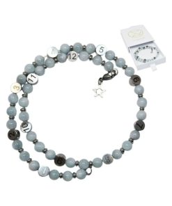 Bracelet d'allaitement - Aigue marine - Bleu clair