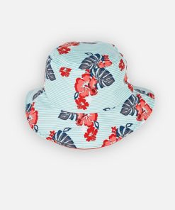 Chapeau fleuri - Bleu