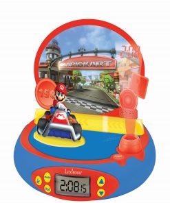 Réveil Projecteur Nintendo Avec Mario Kart En 3d Et Des Sons Du Jeu Vidéo - N/A