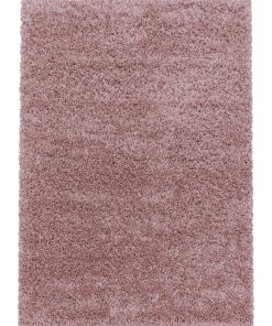 Tapis shaggy 160x230 SHAGGY SY Rose OEKO TEX idéal pour Salon - Rose