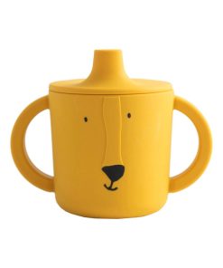 Tasse à bec en silicone Mr Lion - Jaune