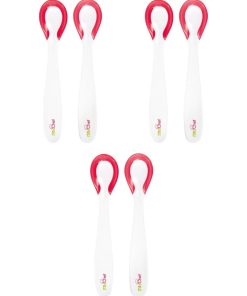 Lot de 6 cuillères thermosensibles Tigex - Blanc