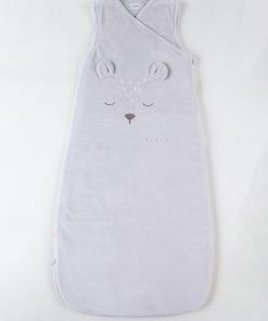 Gigoteuse 100 cm Kendi en Veloudoux, - Gris
