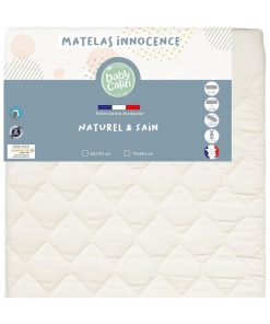 Matelas bébé Innocence Bio 18 kg/m3 60x120 cm - Blanc