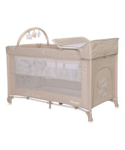 Lit parapluie bébé / Lit pliant / berceau à 2 niveaux Noemi PLUS Lorelli - Beige