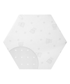 ROBA Matelas pour Parc Bébé Hexagonal - Housse Amovible - "Safe Asleep®" Air - Blanc