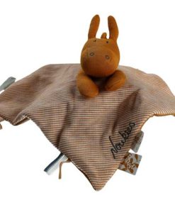 Doudou Plat Attache Sucette Iconiques Paco Ocre - Jaune