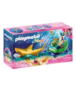 70097 'playmobil' Roi Des Mers Avec Calèche Royale - N/A
