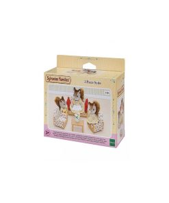 4464 'sylvanian Families' Salon Avec Canape 2 Fauteuils Et Table Basse - N/A