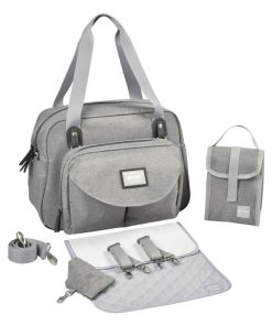 Sac à langer Genève II gris chiné - Gris