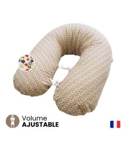 Coussin d'allaitement Liberty RECHARGEABLE : Volume Ajustable - Blanc Beige