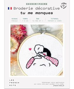 Coffret DIY - Broderie décorative - Amoureux - N/A