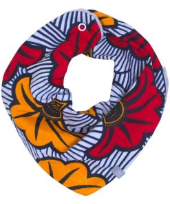 Bandana cache-cou réversible, WAX Fleurs de mariage - Multicolore