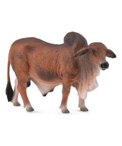 Figurine La Ferme (L): Taureau Brahmane Rouge - N/A