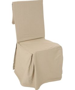 Housse de chaise coton lin - Beige