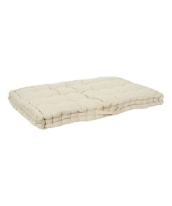 Matelas de sol 120x80 cm beige coton - Beige