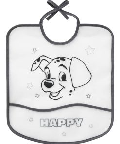 Bavoir imperméable 101 Dalmatiens - 6 mois - Gris