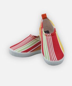 Chaussures De Bain Rayées - Rouge