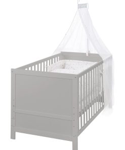 ROBA Lit bébé évolutif complet "Sternenzauber" gris - 70x140 + Équipement Complet - Gris