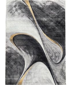 Tapis salon 160x230 MADILA Jaune OEKO TEX idéal pour le salon - Jaune