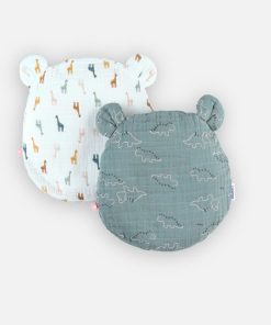 Set coussin ergonomique + 2 housses, et - Bleu