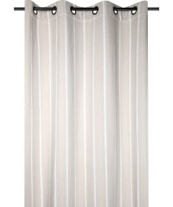 Rideau à œillets 135x260 cm St Trop blanc coton - Blanc