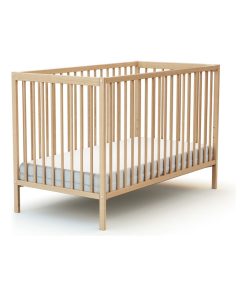 AT4 - Lit Bébé 60x120 ESSENTIEL - Marron foncé