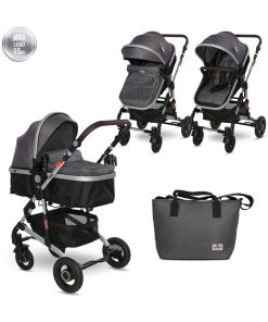 Poussette combinée transformable 2 en 1 Alba Lorelli - gray - Gris