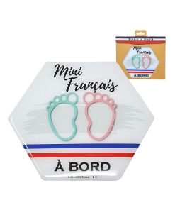 Adhésif / Autocollant bébé à bord - Français(e) à bord - Mixte - Multicolore