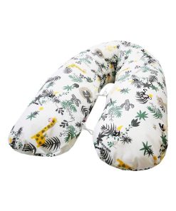 Coussin d'allaitement Jungle - Blanc