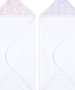 Lot de 2 capes de bain en coton Damsel (76 x 76 cm) - Rose