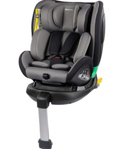 BEBECONFORT Siège auto EvolveFix Plus i-Size évolutif pivotant 360° De 0 à 10/12ans, Gray Mist - Gris Noir