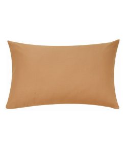 Taie d'oreiller bébé - 100% coton Bio - 'P'tit Basile' - Marron caramel