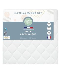 Matelas Second Life 70x140x10 cm - 24kg/m3 - Blanc