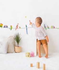 Frise adhésive With the birds (5 m) - Multicolore
