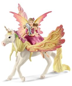 Figurines Bayala : Fée Feya et une licorne ailée - N/A