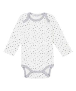 Body Bébé en Coton Bio - Petits Pois - Gris