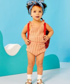 Ensemble en maille fantaisie - 2 pièces - Beige orangé