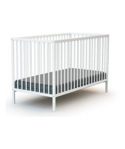 WEBABY - Lit bébé 60x120 - Blanc