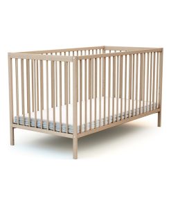 AT4 - Lit Bébé 70x140 ESSENTIEL - Marron clair